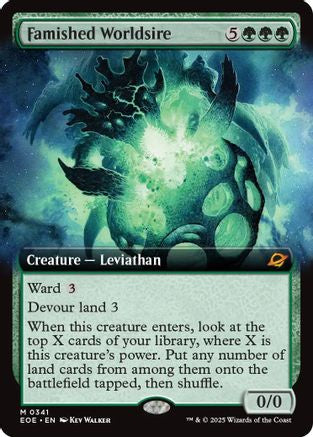 Famished Worldsire (Extended Art) (EOE-341)  - Edge of Eternities