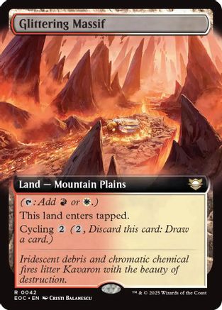 Glittering Massif (Extended Art) (EOC-042)  - Commander: Edge of Eternities