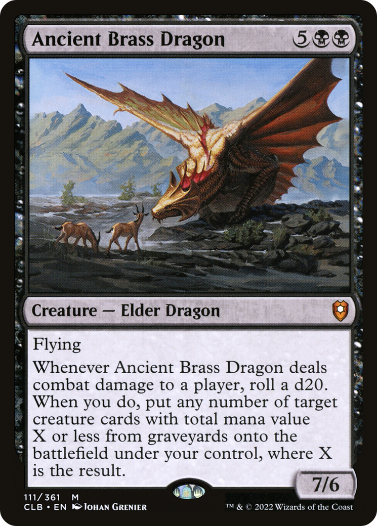 Ancient Brass Dragon (CLB-111)  - Commander Legends: Battle for Baldur's Gate