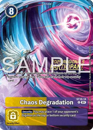 Chaos Degradation (Regionals 25-26 Season 2 Participant) (ST10-14) - Starter Deck 10: Parallel World Tactician