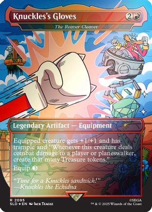 Knuckles's Gloves - The Reaver Cleaver (Rainbow Foil) (SLD-2095)  Foil - Secret Lair Drop Series