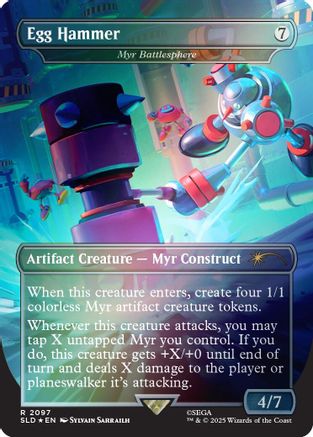 Egg Hammer - Myr Battlesphere (Rainbow Foil) (SLD-2097)  Foil - Secret Lair Drop Series