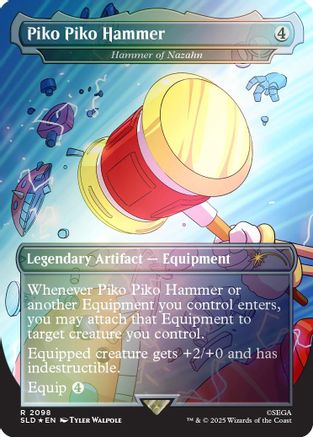 Piko Piko Hammer - Hammer of Nazahn (Rainbow Foil) (SLD-2098)  Foil - Secret Lair Drop Series