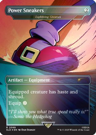 Power Sneakers - Lightning Greaves (Rainbow Foil) (SLD-2099)  Foil - Secret Lair Drop Series