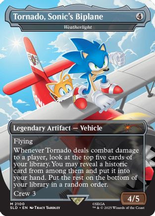 Tornado, Sonic's Biplane - Weatherlight (SLD-2100)  - Secret Lair Drop Series