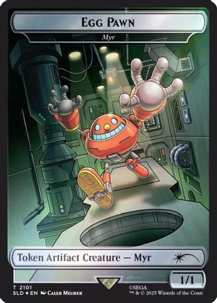 Egg Pawn - Myr Token (Rainbow Foil) (SLD-2101)  Foil - Secret Lair Drop Series
