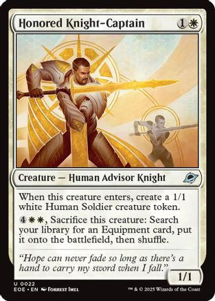 Honored Knight-Captain (EOE-022)  Foil - Edge of Eternities