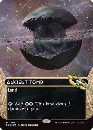 Ancient Tomb (0091) (Borderless) (Galaxy Foil) (EOS-091)  Foil - Edge of Eternities: Stellar Sights