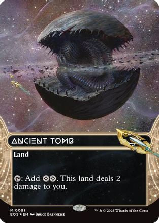 Ancient Tomb (0091) (Borderless) (Galaxy Foil) (EOS-091)  Foil - Edge of Eternities: Stellar Sights