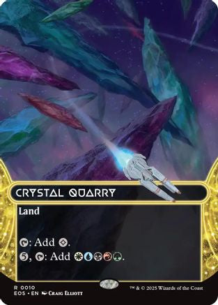 Crystal Quarry (0010) (Borderless) (EOS-010)  - Edge of Eternities: Stellar Sights