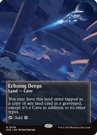 Echoing Deeps (0058) (Borderless) (EOS-058)  Foil - Edge of Eternities: Stellar Sights
