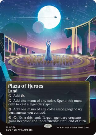 Plaza of Heroes (0078) (Borderless) (EOS-078) - Edge of Eternities: Stellar Sights