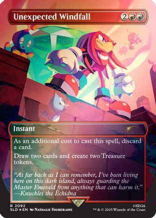 Unexpected Windfall (2092) (Rainbow Foil) (SLD-2092)  Foil - Secret Lair Drop Series
