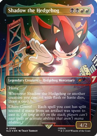Shadow the Hedgehog (Rainbow Foil) (SLD-2086)  Foil - Secret Lair Drop Series
