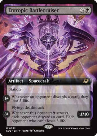 Entropic Battlecruiser (Extended Art) (EOE-332)  Foil - Edge of Eternities