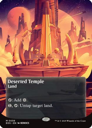 Deserted Temple (0056) (Borderless) (EOS-056)  Foil - Edge of Eternities: Stellar Sights