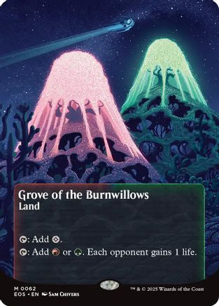 Grove of the Burnwillows (0062) (Borderless) (EOS-062)  Foil - Edge of Eternities: Stellar Sights