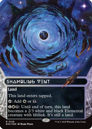 Shambling Vent (0128) (Borderless) (Galaxy Foil) (EOS-128) - Edge of Eternities: Stellar Sights Foil