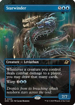 Starwinder (0306) (Borderless) (EOE-306) - Edge of Eternities Foil
