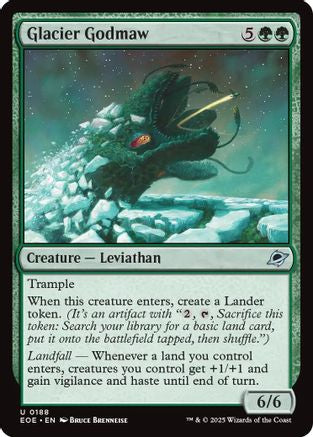 Glacier Godmaw (EOE-188)  Foil - Edge of Eternities