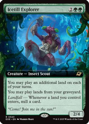Icetill Explorer (Extended Art) (EOE-343)  Foil - Edge of Eternities