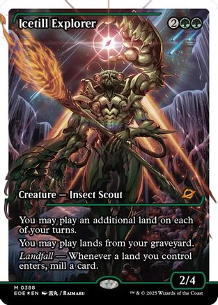 Icetill Explorer (Showcase) (Fracture Foil) (EOE-388)  Foil - Edge of Eternities