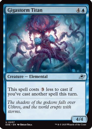 Gigastorm Titan (EOE-057)  Foil - Edge of Eternities