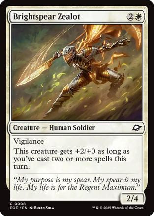 Brightspear Zealot (EOE-008)  Foil - Edge of Eternities