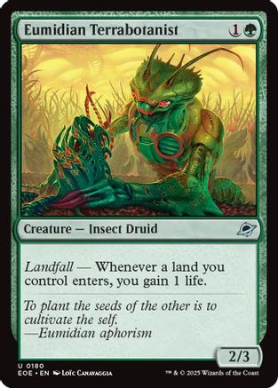 Eumidian Terrabotanist (EOE-180)  Foil - Edge of Eternities