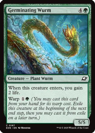 Germinating Wurm (EOE-187)  Foil - Edge of Eternities