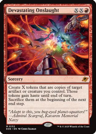 Devastating Onslaught (EOE-132)  Foil - Edge of Eternities