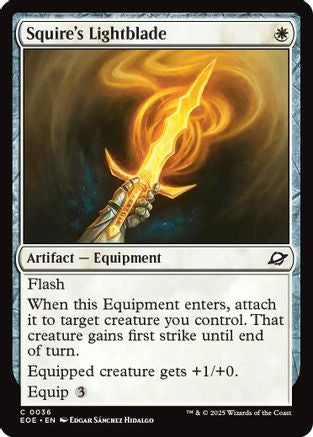 Squire's Lightblade (EOE-036) - Edge of Eternities Foil