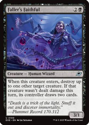 Faller's Faithful (EOE-100)  Foil - Edge of Eternities