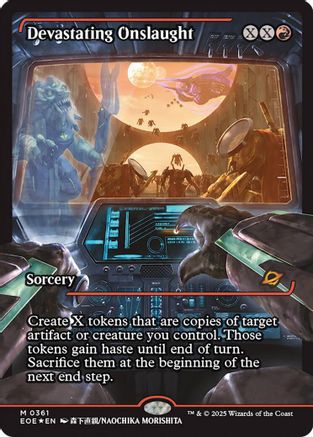 Devastating Onslaught (0361) (Showcase) (EOE-361)  Foil - Edge of Eternities