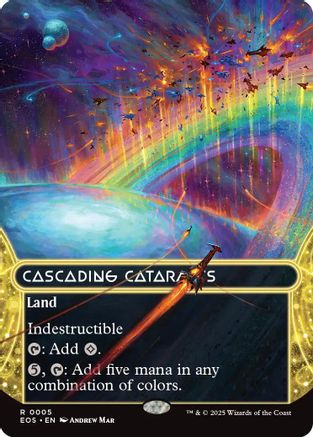 Cascading Cataracts (0005) (Borderless) (EOS-005)  - Edge of Eternities: Stellar Sights