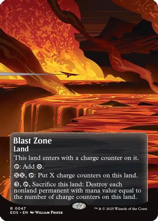 Blast Zone (0047) (Borderless) (EOS-047)  - Edge of Eternities: Stellar Sights