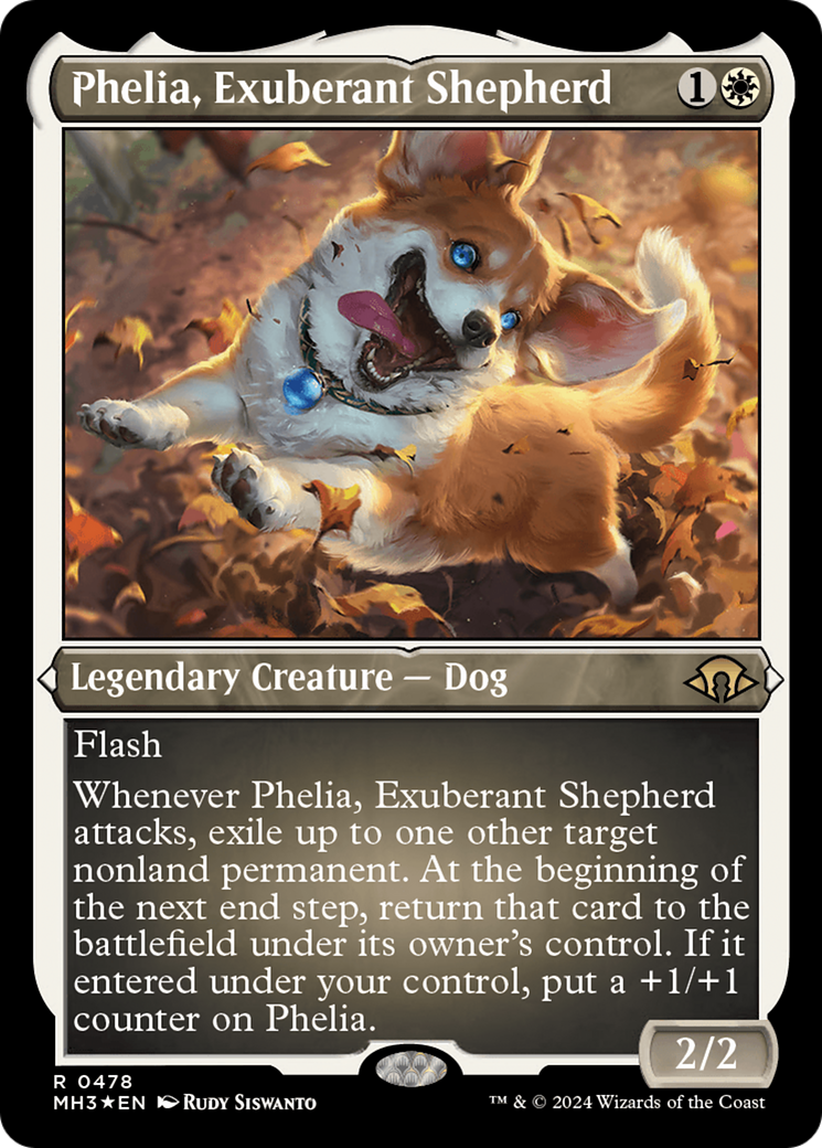 Phelia, Exuberant Shepherd (Foil Etched) (MH3-478)  Foil - Modern Horizons 3