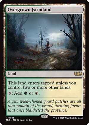 Overgrown Farmland (TDC-381) - Commander: Tarkir: Dragonstorm