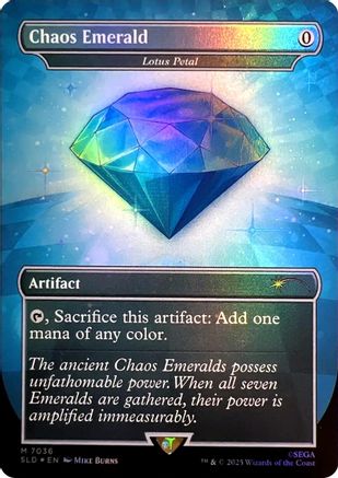 Chaos Emerald - Lotus Petal (7036) (SLD-7036)  Foil - Secret Lair Drop Series