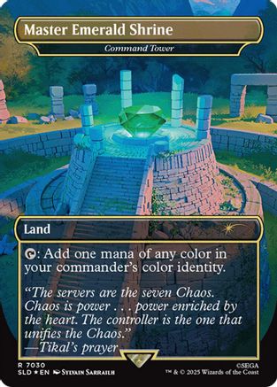 Master Emerald Shrine - Command Tower (7030) (Rainbow Foil) (SLD-7030)  Foil - Secret Lair Drop Series