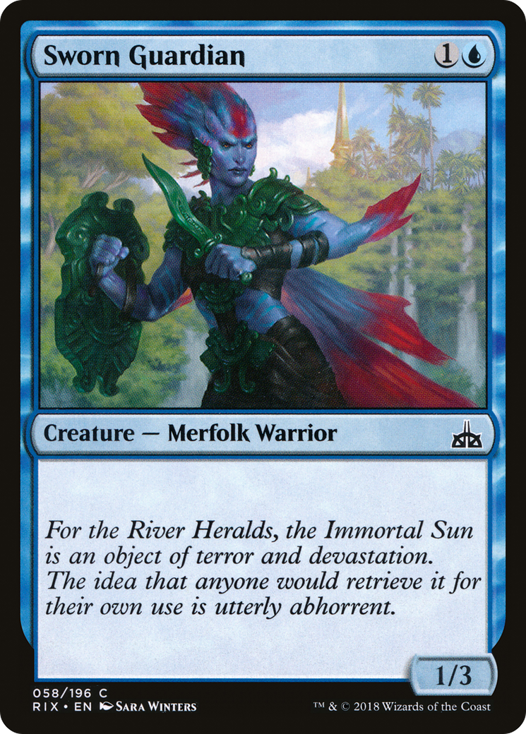 Sworn Guardian (RIX-058)  Foil - Rivals of Ixalan