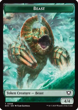 Beast (0006) // Pest Double-Sided Token (EOC-6 // 9)  - Commander: Edge of Eternities