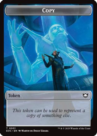Copy // Clue Double-Sided Token (EOC-1 // 10) - Commander: Edge of Eternities