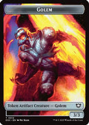 Golem (0012) // Golem (0014) Double-Sided Token (EOC-12 // 14) - Commander: Edge of Eternities