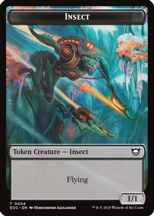 Insect // Beast (0005) Double-Sided Token (EOC-4 // 5)  Foil - Commander: Edge of Eternities