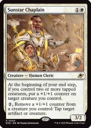 Sunstar Chaplain (PPEOE-040) - Promo Pack: Edge of Eternities Foil