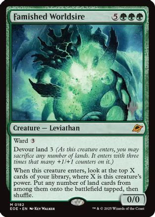 Famished Worldsire (PPEOE-182) - Promo Pack: Edge of Eternities Foil