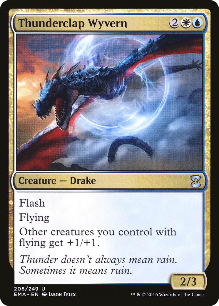 Thunderclap Wyvern (EMA-208)  Foil - Eternal Masters