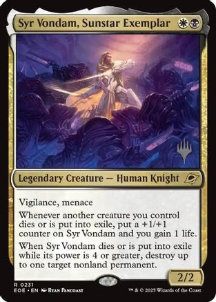 Syr Vondam, Sunstar Exemplar (PPEOE-231) - Promo Pack: Edge of Eternities