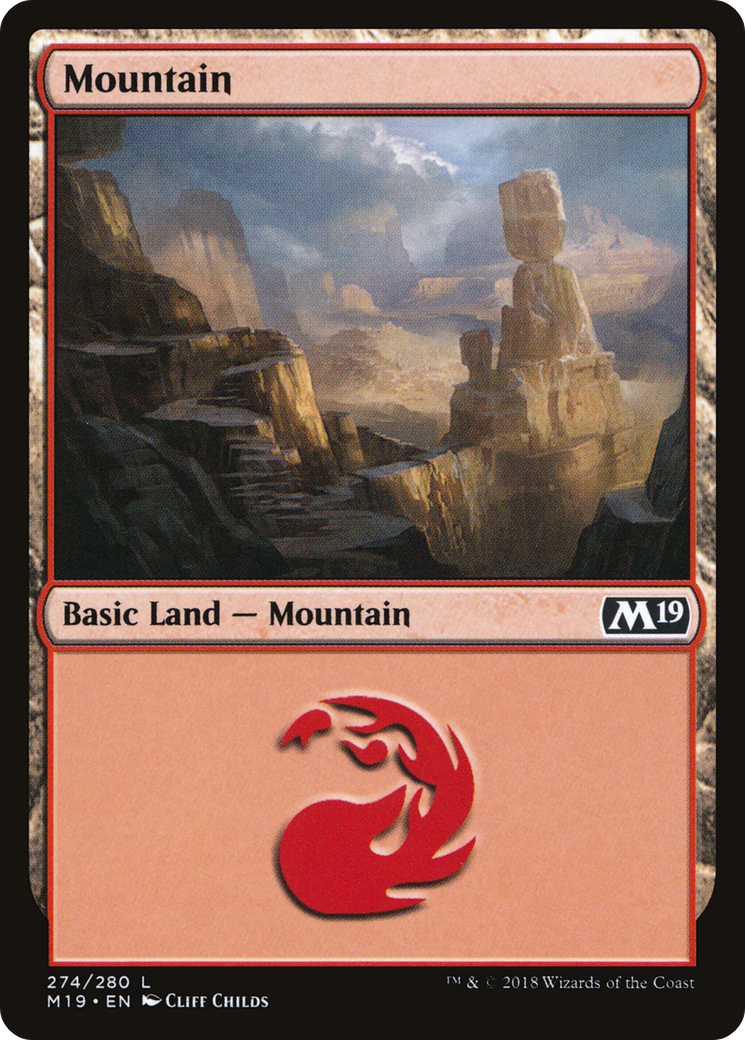 Mountain (274) (M19-274)  Foil - Core Set 2019